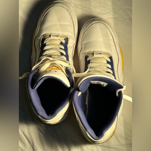 📍 NIKE AIR FLIGHT LEGACY "LAKERS" men’s size 10 - Picture 5 of 8